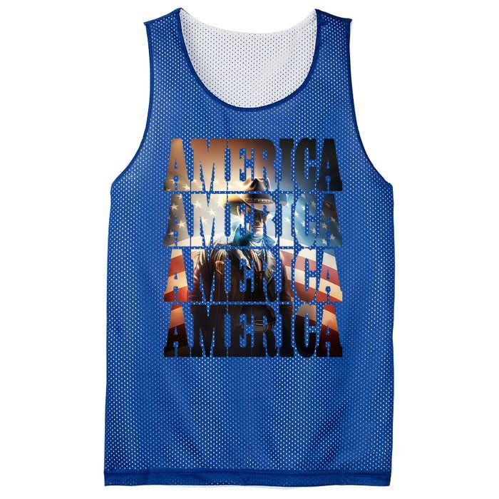 Independence Day 4th Of July Us American Flag Patriotic Cool Gift Mesh Reversible Basketball Jersey Tank