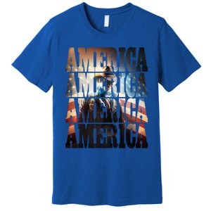 Independence Day 4th Of July Us American Flag Patriotic Cool Gift Premium T-Shirt