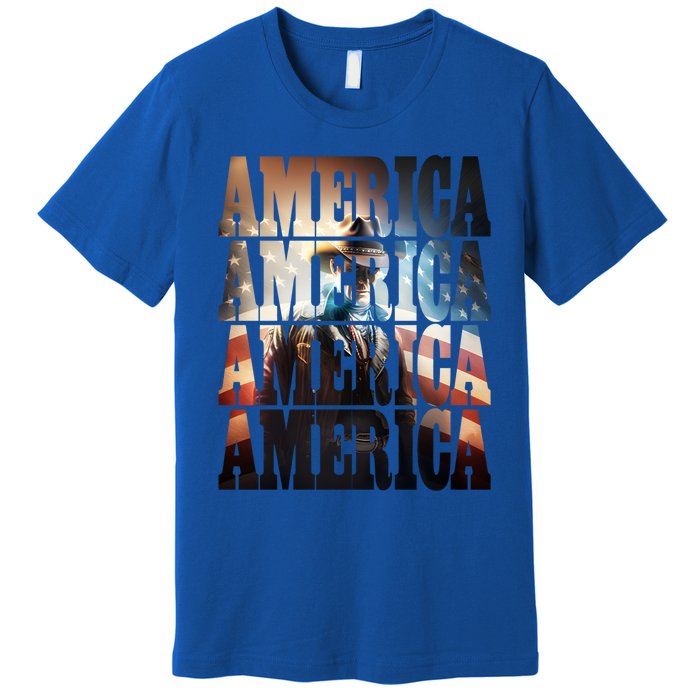 Independence Day 4th Of July Us American Flag Patriotic Cool Gift Premium T-Shirt