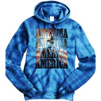 Independence Day 4th Of July Us American Flag Patriotic Cool Gift Tie Dye Hoodie