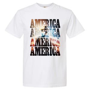 Independence Day 4th Of July Us American Flag Patriotic Cool Gift Garment-Dyed Heavyweight T-Shirt