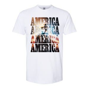 Independence Day 4th Of July Us American Flag Patriotic Cool Gift Softstyle CVC T-Shirt