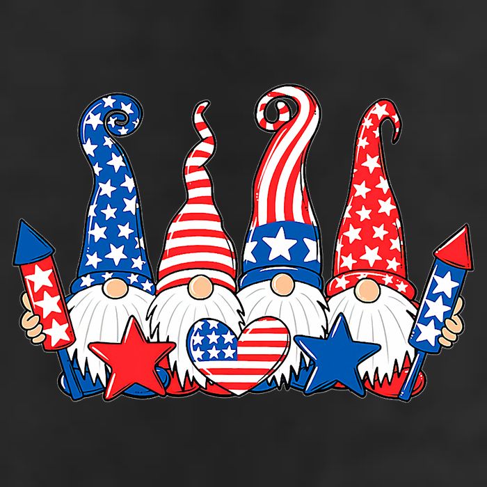 Independence Day 4th Of July Cute Gnomes Cool Comfort Performance Bucket Hat