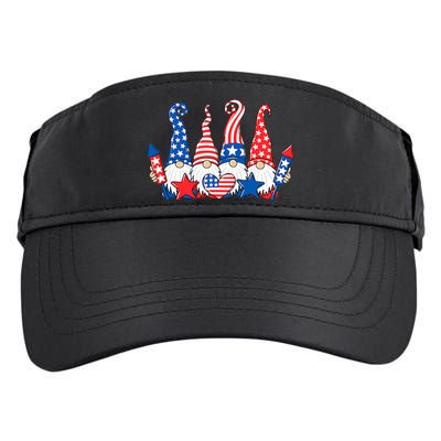 Independence Day 4th Of July Cute Gnomes Adult Drive Performance Visor
