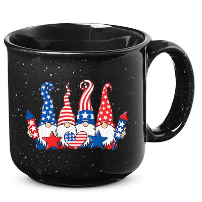 Independence Day 4th Of July Cute Gnomes 15oz Campfire Ceramic Mug
