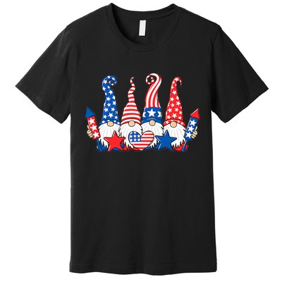 Independence Day 4th Of July Cute Gnomes Premium T-Shirt