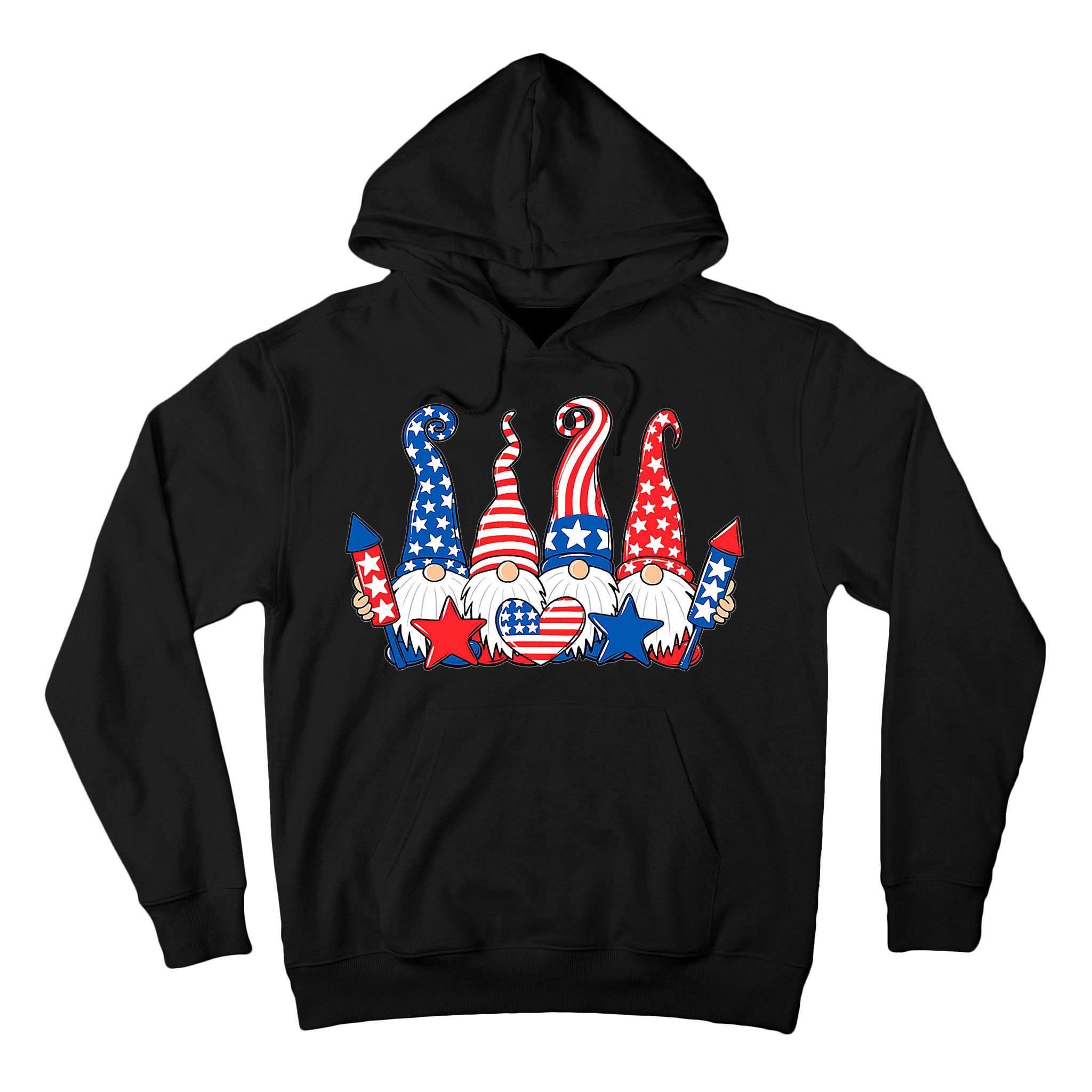 Independence Day 4th Of July Cute Gnomes Tall Hoodie