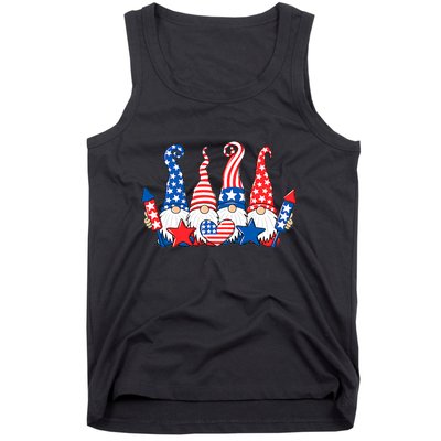 Independence Day 4th Of July Cute Gnomes Tank Top