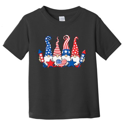 Independence Day 4th Of July Cute Gnomes Toddler T-Shirt