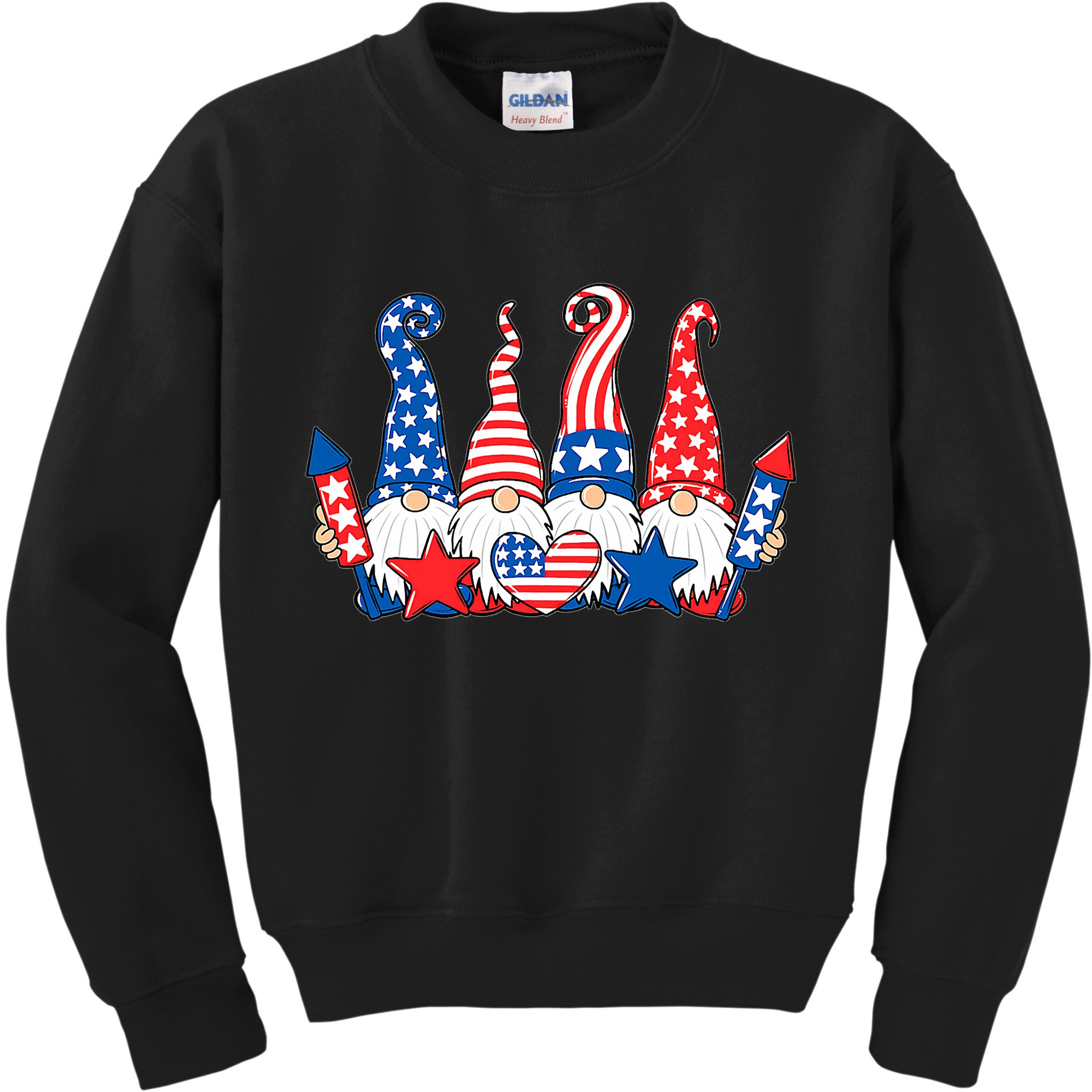 Independence Day 4th Of July Cute Gnomes Kids Sweatshirt