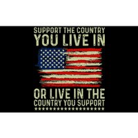 Independance Day 4th Of July Support The Country You Live In Bumper Sticker