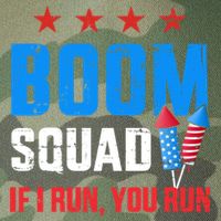 Independence Day 4th Of July Boom Squad If I Run You Run Legacy Tie Dye Trucker Hat