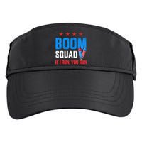 Independence Day 4th Of July Boom Squad If I Run You Run Adult Drive Performance Visor