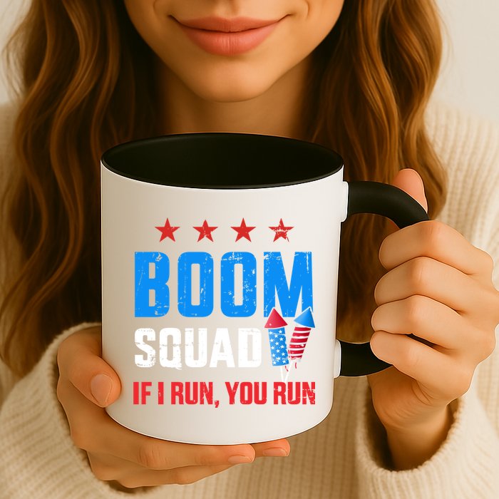 Independence Day 4th Of July Boom Squad If I Run You Run Mug