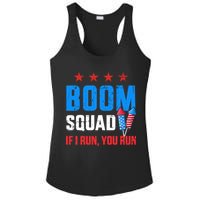 Independence Day 4th Of July Boom Squad If I Run You Run Ladies PosiCharge Competitor Racerback Tank