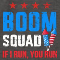 Independence Day 4th Of July Boom Squad If I Run You Run Vector Backpack