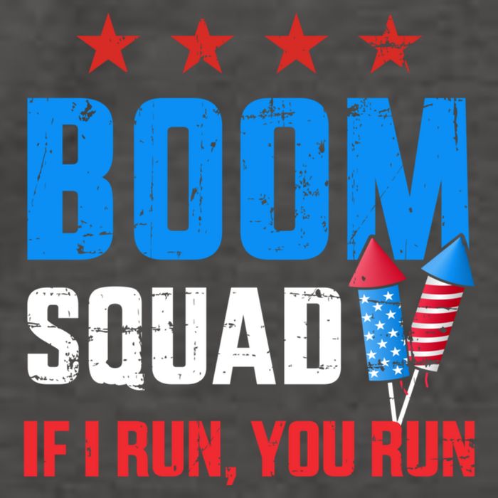 Independence Day 4th Of July Boom Squad If I Run You Run Vector Backpack