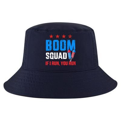 Independence Day 4th Of July Boom Squad If I Run You Run Cool Comfort Performance Bucket Hat