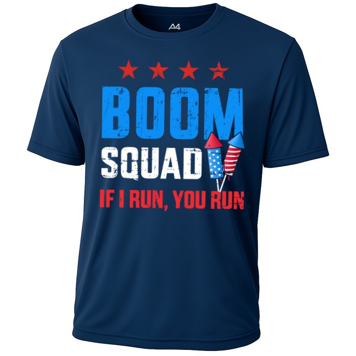 Independence Day 4th Of July Boom Squad If I Run You Run Performance Shirt