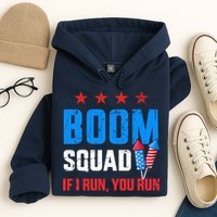 Independence Day 4th Of July Boom Squad If I Run You Run Hoodie