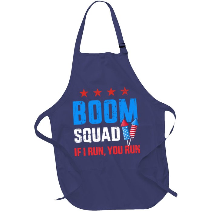 Independence Day 4th Of July Boom Squad If I Run You Run Apron