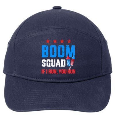 Independence Day 4th Of July Boom Squad If I Run You Run 7-Panel Snapback Hat