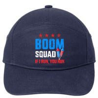 Independence Day 4th Of July Boom Squad If I Run You Run 7-Panel Snapback Hat