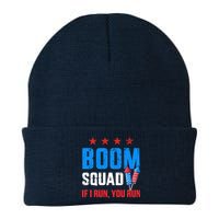 Independence Day 4th Of July Boom Squad If I Run You Run Beanie