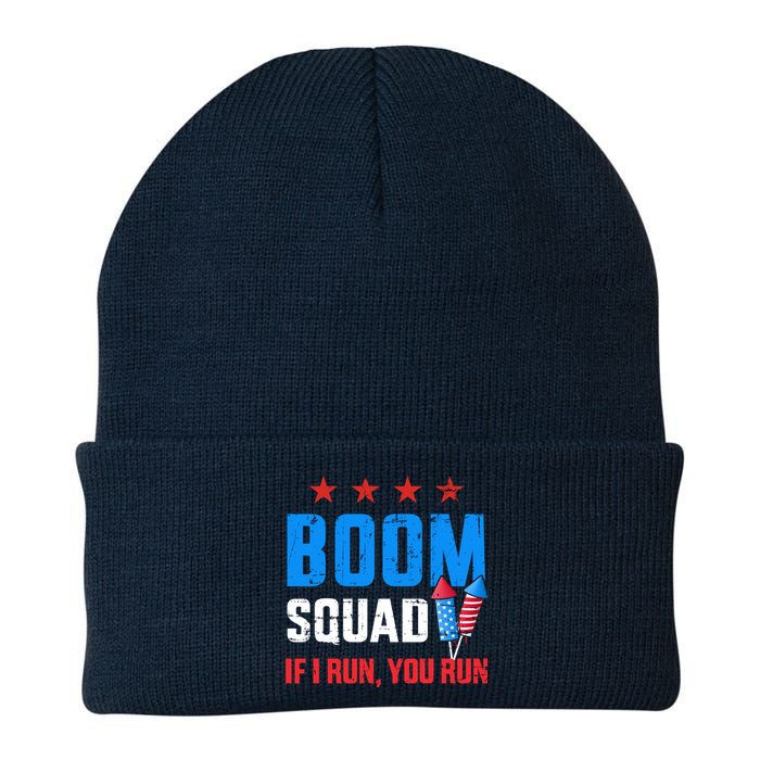 Independence Day 4th Of July Boom Squad If I Run You Run Beanie