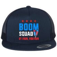 Independence Day 4th Of July Boom Squad If I Run You Run Flatbill Hat