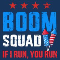 Independence Day 4th Of July Boom Squad If I Run You Run 16 in Basic Backpack