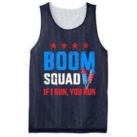Independence Day 4th Of July Boom Squad If I Run You Run Mesh Reversible Basketball Jersey Tank