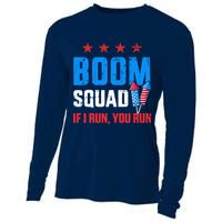 Independence Day 4th Of July Boom Squad If I Run You Run Cooling Performance Long Sleeve Crew