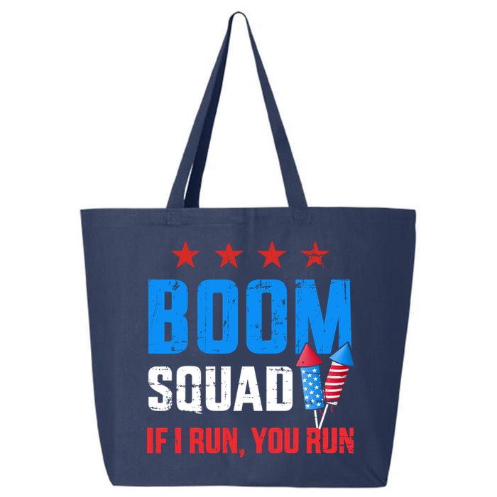 Independence Day 4th Of July Boom Squad If I Run You Run 25L Jumbo Tote