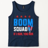Independence Day 4th Of July Boom Squad If I Run You Run Tank Top