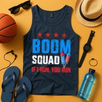 Independence Day 4th Of July Boom Squad If I Run You Run Tank Top