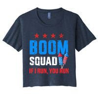 Independence Day 4th Of July Boom Squad If I Run You Run Crop Top