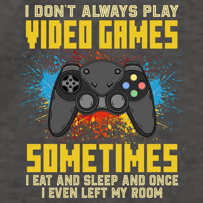 I Don't Always Play Video Games Funny Gamer Vector Backpack