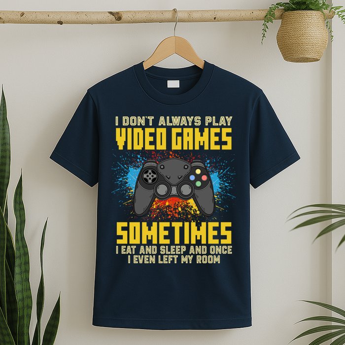 I Don't Always Play Video Games Funny Gamer T-Shirt