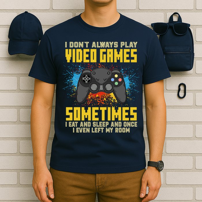 I Don't Always Play Video Games Funny Gamer T-Shirt