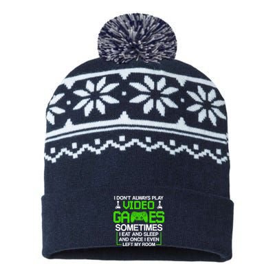 I Don't Always Play Video Games For Boys, Gaming USA-Made Snowflake Beanie