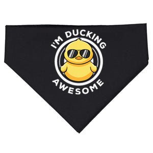 IM Ducking Awesome I Love Duck Lovers Funny Rubber Duck USA-Made Doggie Bandana