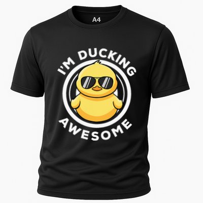 IM Ducking Awesome I Love Duck Lovers Funny Rubber Duck Performance Shirt