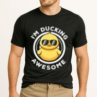 IM Ducking Awesome I Love Duck Lovers Funny Rubber Duck Cooling Performance Crew T-Shirt