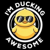 IM Ducking Awesome I Love Duck Lovers Funny Rubber Duck City Backpack