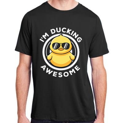 IM Ducking Awesome I Love Duck Lovers Funny Rubber Duck Adult ChromaSoft Performance T-Shirt