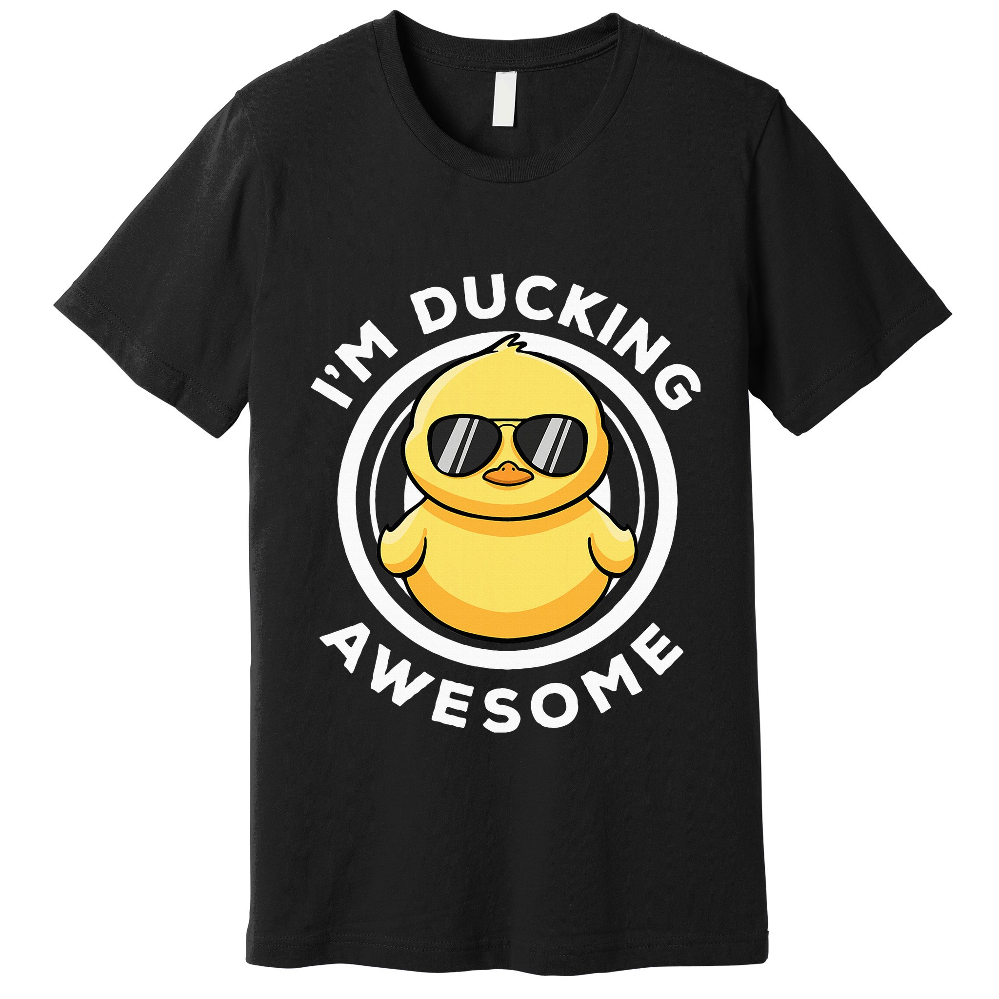 IM Ducking Awesome I Love Duck Lovers Funny Rubber Duck Premium T-Shirt