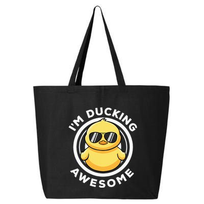 IM Ducking Awesome I Love Duck Lovers Funny Rubber Duck 25L Jumbo Tote