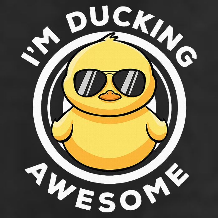 IM Ducking Awesome I Love Duck Lovers Funny Rubber Duck Golf Towel