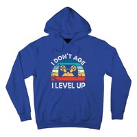 I DonT Age I Level Up Video Game Funny Video Gamer Vintage Cute Gift Hoodie